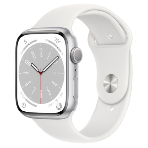 اپل واچ سری 8 سایز 45 میلیمتر رنگ نقره ای با بند اسپرت | Apple Watch Series 8 45MM