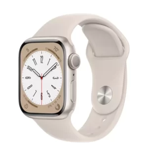 اپل واچ سری 8 سایز 41 میلیمتر رنگ استارلایت با بند اسپرت | Apple Watch Series 8 41MM